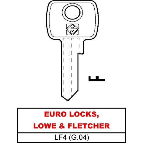 Silca CHIAVE OTTONE LF4 (G.VAE 0) EURO LOCKS, LOWE & FLETCHER 20.00 pz