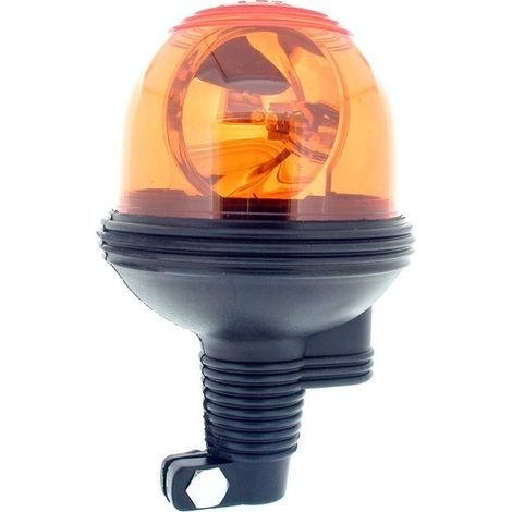 Gyrophare Adaptable 12v, Ampoule 55w, Avec Fixation Flexible Pour Tige