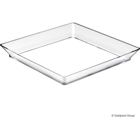 Gold Plast Vassoio Medium Plate 130 x 130 Mm Cf 12 Pz