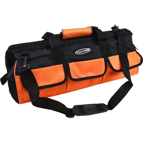 22'' Tool Bag 18 Pocket Hard Base Nylon Pouch Storage Toolbag Heavy Duty TB016 (1/4)