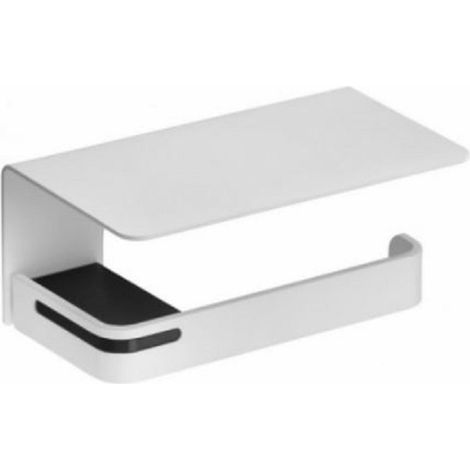 Distributeur de papier avec tablette- ALUR - fabrication Française - Blanc mat - Dimensions: 175 x103 x 79 mm - PELLET (1/2)
