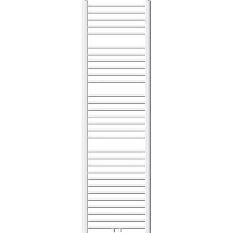 ECD Germany Radiador de Baño Moderno - 500 x 1800 mm - Blanco - Recto - Con Conexión Central - Acero - Calefactor Toallero - Calentador y Secador de toallas - Diseño Escalera - No Eléctrico (1/5)