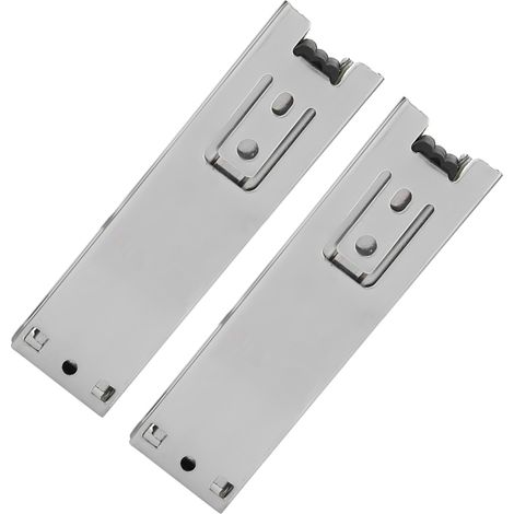 Juego de 2 mini rieles deslizantes cortos de 12,7 cm (5 pulgadas) para cajones de muebles, riel guía de extensión completa, herrajes para gabinetes de cocina. (1/5)