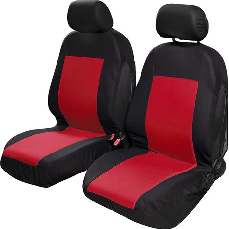 START Coppia coprisedili anteriori Saturn colore Nero/Rosso Originale Resistente (1/3)