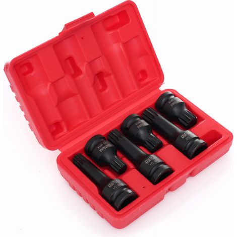 Bussole a impatto 1/2"" M14 M16 M18 6 pezzi KD11761 (1/5)