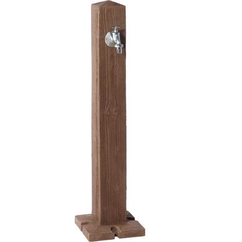 GARANTIA WOOD colonna di prelievo acqua darkwood incl. rubinetto cromato (1/2)