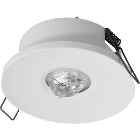 Apparecchio di illuminazione di emergenza a LED, AXP ECO 3W 400lm 1h, monouso, ottica per corridoi