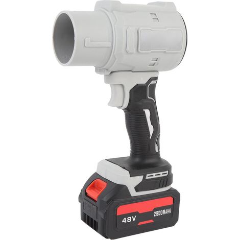 Souffleur de feuilles sans fil compact 130 000 tr/min, mini ventilateur électrique portatif à jet d'air avec chargeur et batterie 21,8 Ah, compatible avec clavier et voiture (prise UE). (1/5)