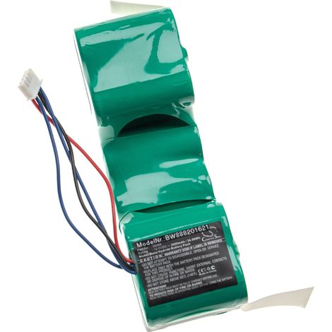 vhbw batteria sostituisce Ecovacs DD3G, DD4G, DM88, ZJ1517-HFR, 10001568, 10002167 per aspirapolvere home cleaner (3000mAh, 12V, NiMH)