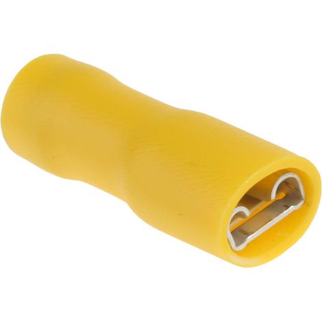 Cosse faston RS PRO, Isolé, Jaune
