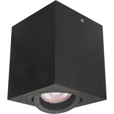Italux Emilio - Moderno montaje en superficie negro 1 luz, GU10