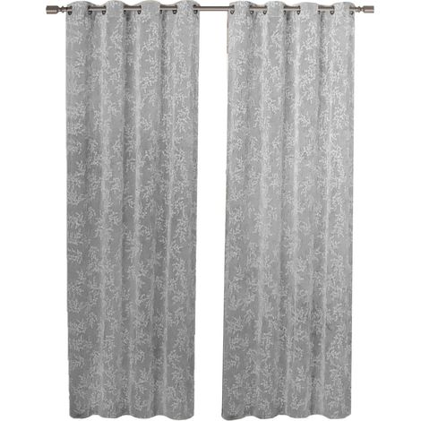 Tende Casa Finestre Porte Interno Coppia 2pz Tessuto Semitrasparente Elegante Moderna Grigio - 140x280 Cm