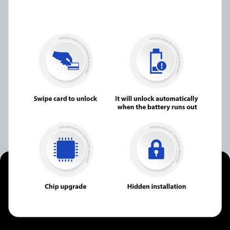 Verrouillage du tiroir facile à installer Armoire à capteur électronique RFID programmable pour le bureau à domicile (1/5)
