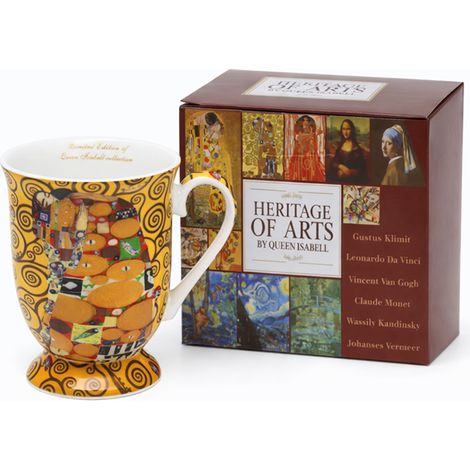 Taza de porcelana de lujo Gustav Klimt El Beso 300 ml como regalo (1/5)