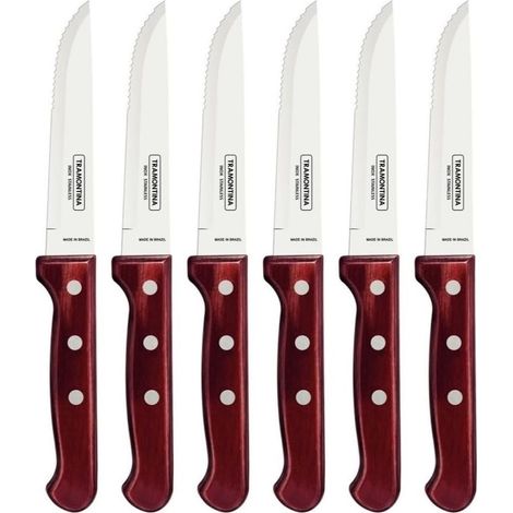 Tramontina Jumbo set 6 pezzi barbecue Polywood rosso