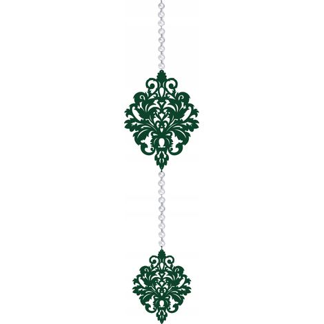 Lampada a sospensione decorativa traforata Z16 GARLAND GLAMU, verde.