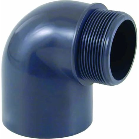 Codo PVC 90 Grados - Conexión Rosca 63 mm x 2" PN10 (1/3)