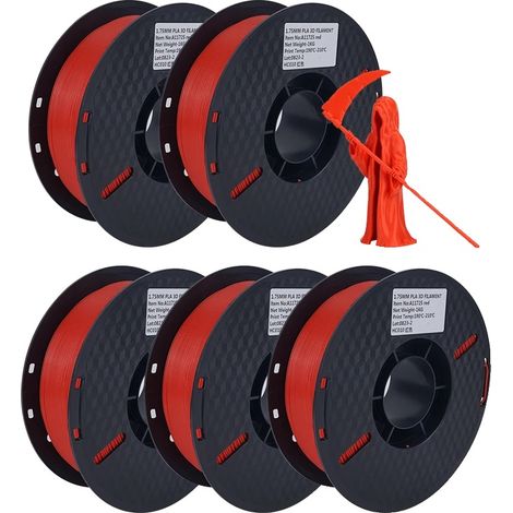 Filamento PLA da 5 kg, diametro 1,75 mm, temperatura di stampa 190-230 °C. (1/2)