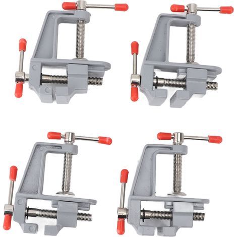 Mini pince de Table Portable en alliage d'aluminium, étau de banc pour l'artisanat, bricolage, 4 pièces (1/5)