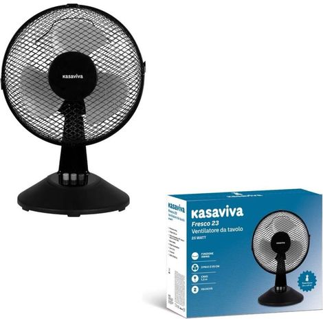 Ventilatore da Tavolo Fresco New Nero 25 Watt