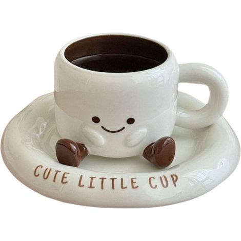 Mug 3D Céramique avec Sourire - Tasse à Café et Thé Amusante - Cadeau Esthétique pour Femmes et Amis - Lavable au Lave-vaisselle et Micro-ondes (1/5)