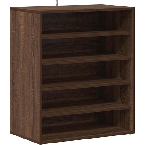 Maison Exclusive - Scarpiera Rovere Marrone 60x35x70 cm in Legno Multistrato (1/5)