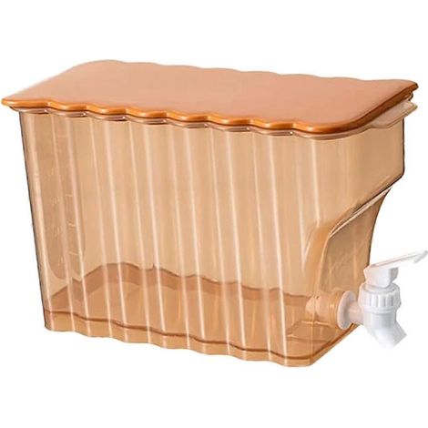 Bouilloire à eau froide avec robinet, bouteille de jus de fruits orange scellée pour la maison (1/5)