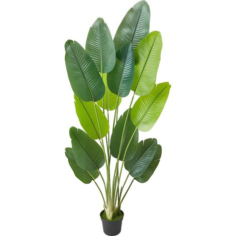 Plante Artificielle Oiseau de Paradis 1829 mm, Faux Arbre Tropical avec 13 Troncs, Pot Blanc, Décoration Intérieur Bureau Salon, Cadeau Maison (1/5)