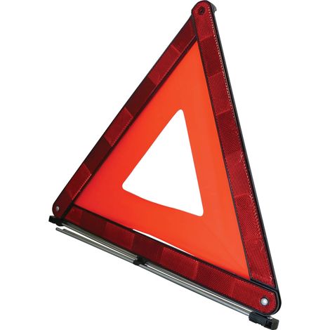 HypaDrive - Triangolo di sicurezza per guasti stradali, pieghevole, testato dal vento con custodia (1/3)
