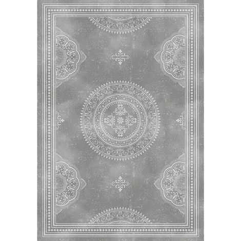 Tapis arabesques provençales gris 130 x 180 cm (1/3)