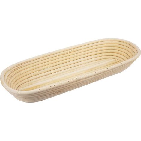Panier à pain en rotin - ORION - 1,5 kg - 43x16x7 cm - Rotin naturel - Beige - Pour lever la pâte (1/5)