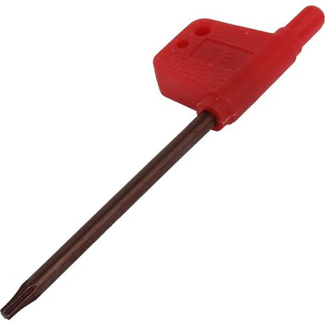 Rote Fahne Typ Magnetischer T8 Torx - Schlüssel Schraubenschlüssel Schraubendreher 86mm Länge (1/3)