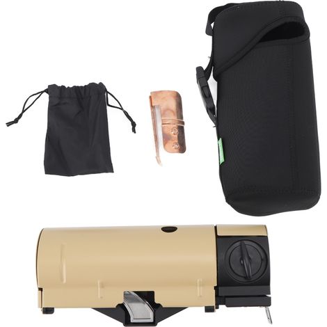 Poêle à gaz butane portable pliable avec feuille conductrice de chaleur pour camping extérieur (1/5)