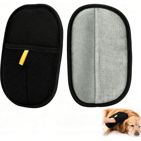 2-Piece Anti-Hair Glove for Dogs and Cats 24 x 18 cm Blue Brush Grooming Epilator Massage Sofa Mat Clothes Furniture Cleaning Care Accessories Chair Car Pick Up Shaver Moult (1/5)