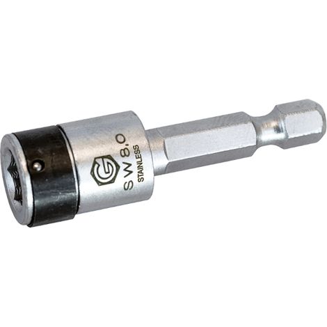 GOEBEL - 5 x Douilles à queue avec bille de blocage SW 8 Inox (1/2)