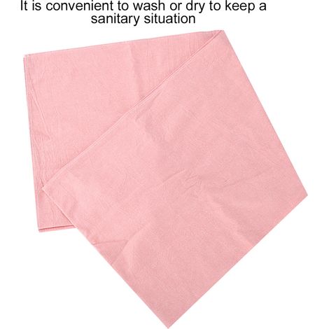 Housse de canapé de massage/spa en coton doux avec ouverture pour le visage, rose (1/5)