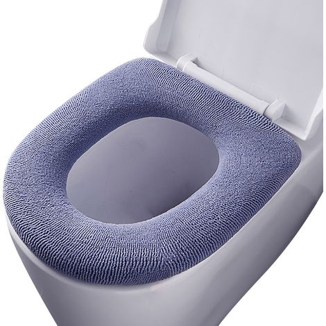 1 Coussin de siège de toilette avec poignée, housse amovible, matériau épais et doux, pour salle de bain domestique toutes saisons (1/5)