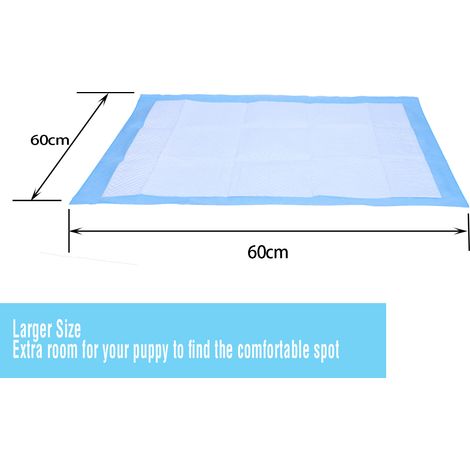 Wolketon Trainingunterlage Hunde Welpenunterlage Puppy Hygieneunterlagen Einwegpad,60 x 60 cm, 40 Stück (1/4)