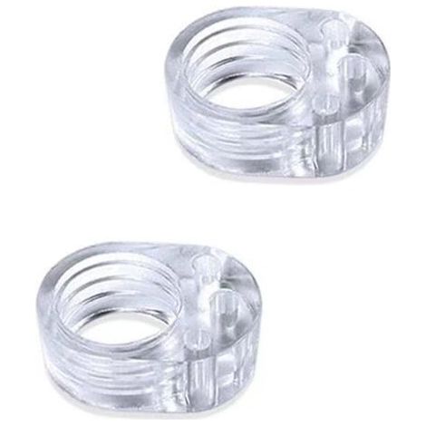 8-teiliger Türgriffschutz - Silikon-Türstopper - PVC-Türgriffstopper - Ungiftiger, transparenter Türstopper - Wandschutz - Fensterstopper (Einzelring)
