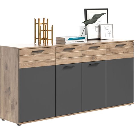 Mason Sideboard 4 Türen, 1 Schublade Eiche dekor.