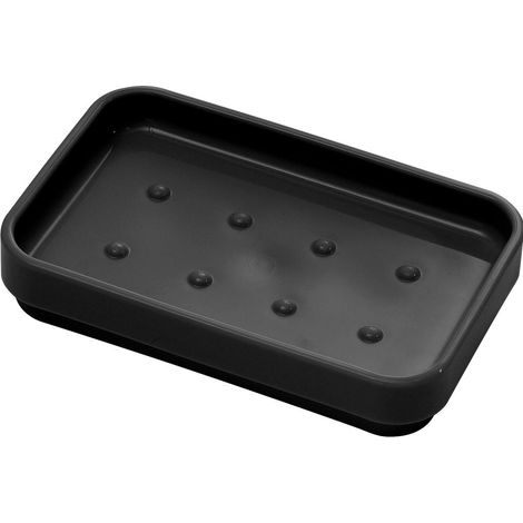 Gedy 6312 Portasapone Seventy Nero Opaco - 8 Pz