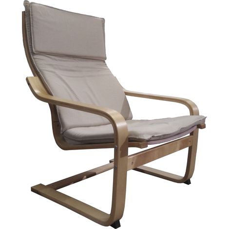 POLTRONA DONDOLO COLUMBIA 67X86XH102CM BEIGE (1/3)