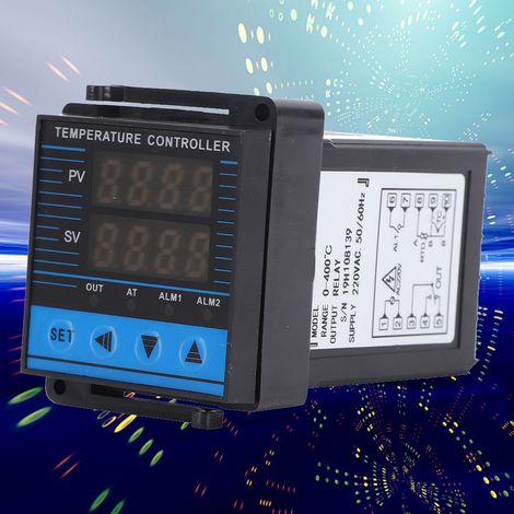 Régulateur de température intelligent avec sortie relais PID numérique 0-400 °C AC220 V (1/5)
