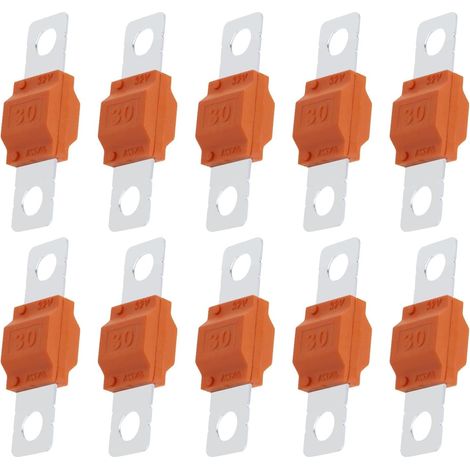 Pièces de Fusibles Midi à Courant Élevé 30A de Remplacement - Compatible avec Porte-Fusibles et Amplis (1/5)