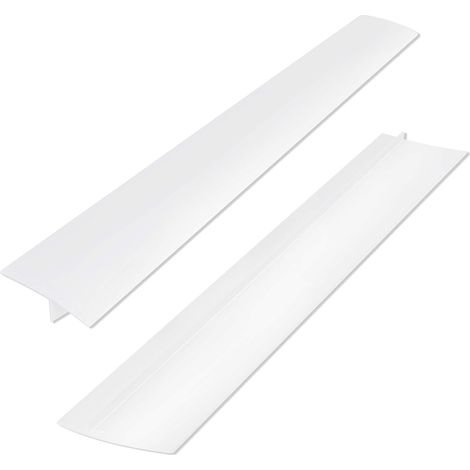 Couvercle De Fente - Joint En Silicone Souple Pour Cuisinière Et Plan De Travail - 53 cm - Blanc - 2 Pièces (1/5)