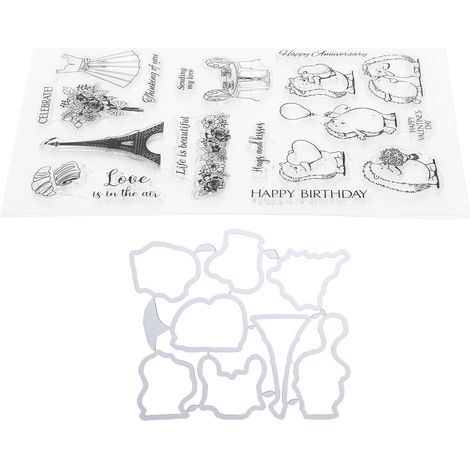 Hedgehog Clear Stamp Iron Tower Pattern Transparent DIY HandMade Photo Album Decoration (1/5)