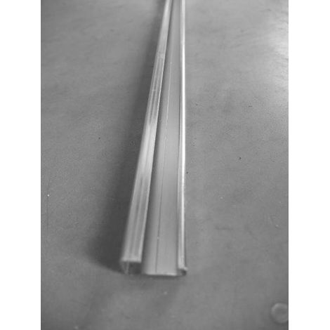 Profil asymetrique 32x15x1.5mm longueur 3m acier zingué blanc pour pose appareil modulaire RZ301