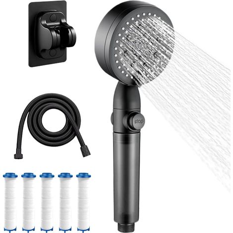 Pommeau De Douche Filtrant Douchette Accessoires Salle Bain Animaux Pommeaux de douche à haute pression Accessoires Salle De Bain Pour Bain Animaux, Appartement, Camping, Camping-Car, Toilette (1/5)