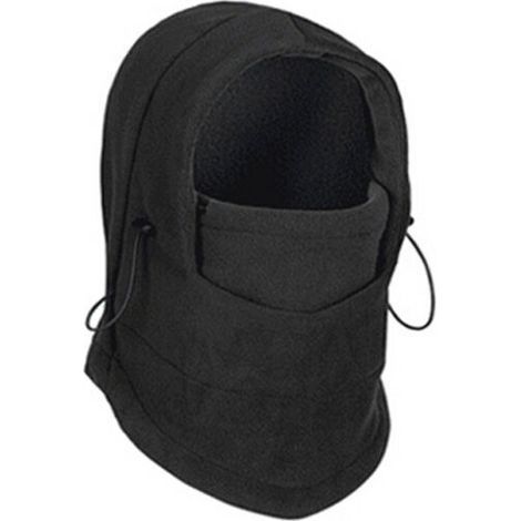 Cagoule Masque, Hiver Coupe-Vent Moto Cyclisme Thermique Cagoule en Polaire, Multifonctionnel Couverture de Visage de Ski, Capuche Moto Chapeau Cache-Cou, Taille Univers (1/3)