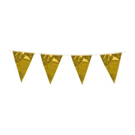 GUIRNALDA BUNTING METALIZADO ORO 10M